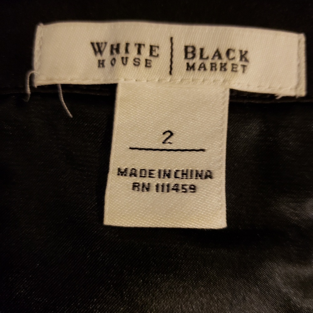 WHBM Black and White Strapless Bustier - Picture 4 of 5